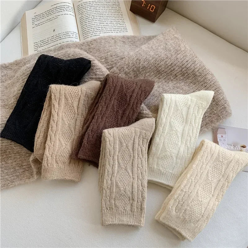 Cashmere Thermal High Long Stockings