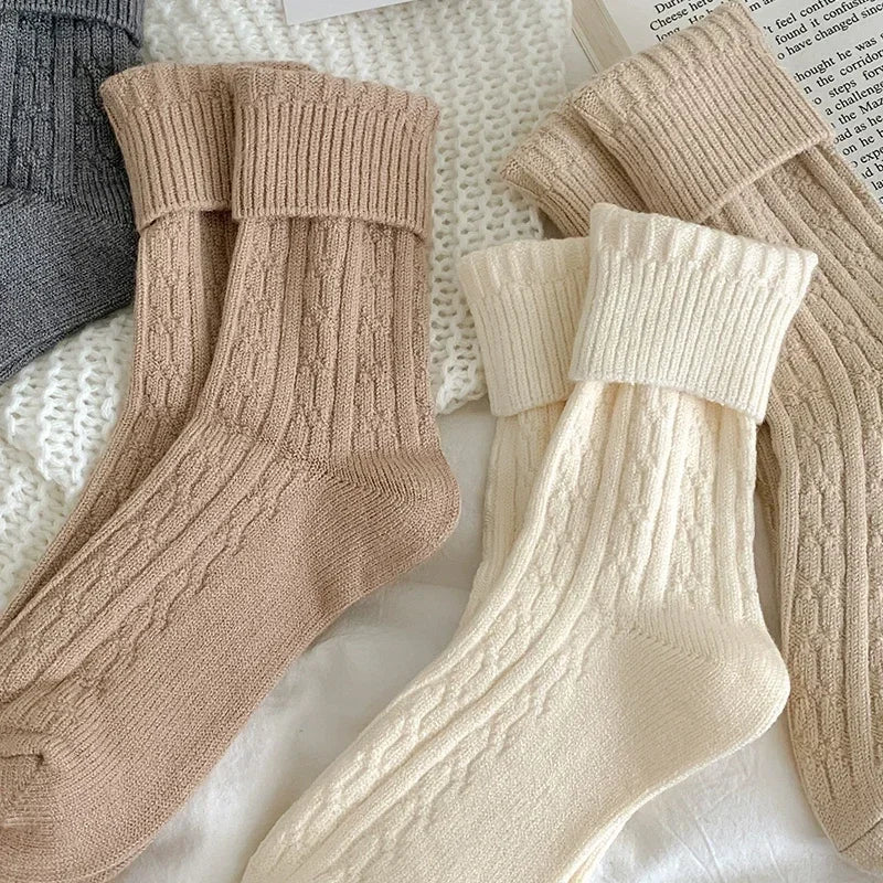 Cashmere Thermal High Long Stockings