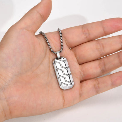 Tire Pattern Necklaces for Men